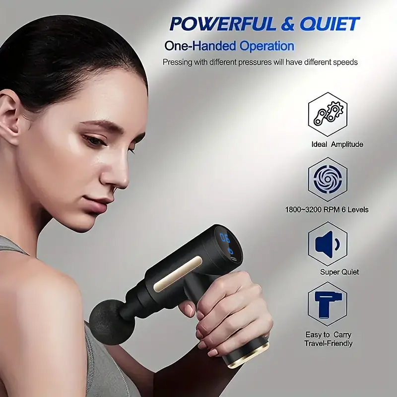 Мини Портативный Массажный пис – обзор и цена Vibration Massage Gun