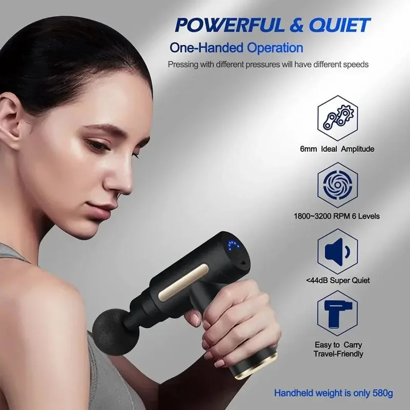 Портативный фасциальный массаж – обзор и цена Vibration Massage Gun